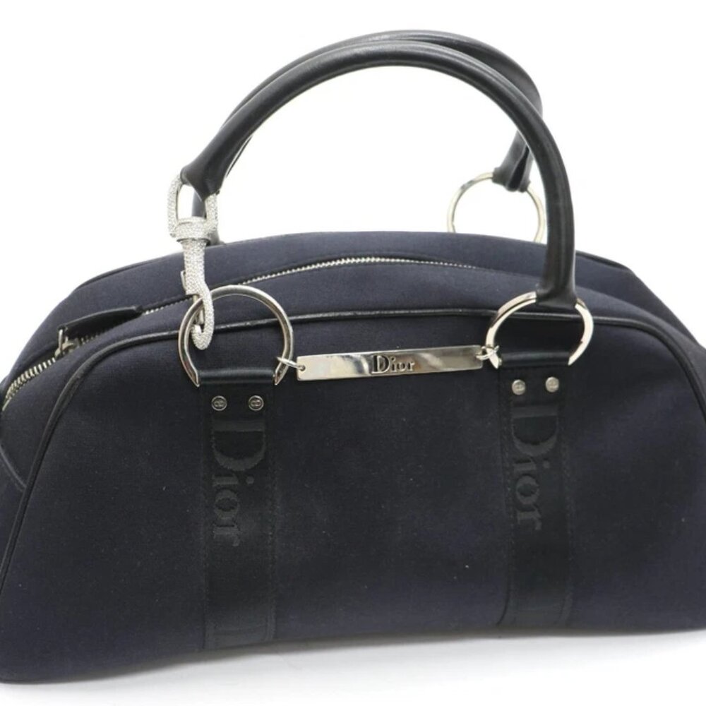 Christian Dior Hardcore Bowler Bag - Navy